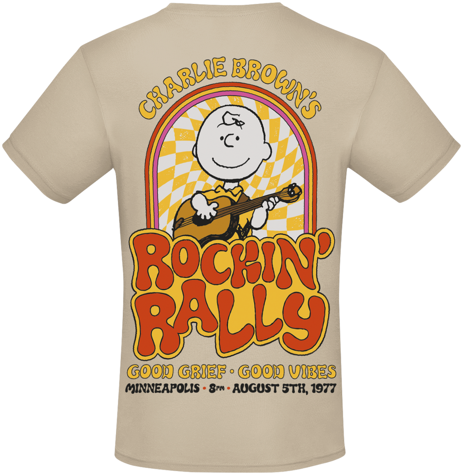 T-Shirt Manches courtes  de Snoopy - Charlie Brown - S à 3XL - pour Homme - multicolore - Snoopy - View 2