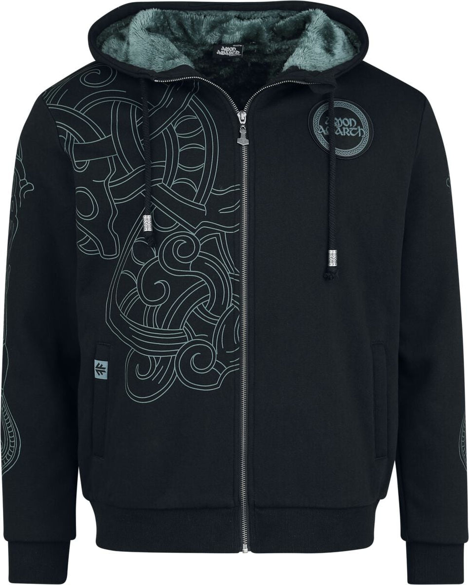 Sweat-shirt zippé à capuche  de Amon Amarth - EMP Signature Collection - S à 3XL - pour Homme - noir - Amon Amarth