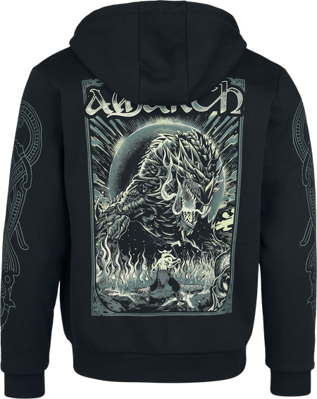 Sweat-shirt zippé à capuche  de Amon Amarth - EMP Signature Collection - S à 3XL - pour Homme - noir - Amon Amarth - View 2