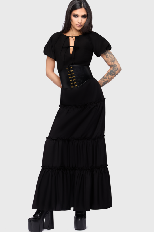 Top Gothic de Killstar - Celestial Summer - Midnight Vale Top - S à XXL - pour Femme - noir - Killstar - View 2
