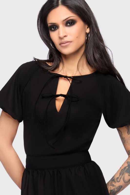 Top Gothic de Killstar - Celestial Summer - Midnight Vale Top - XS à XL - pour Femme - noir - Killstar