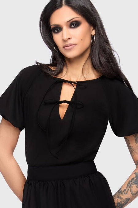 Top Gothic de Killstar - Celestial Summer - Midnight Vale Top - XS à XL - pour Femme - noir - Killstar
