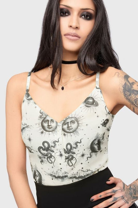 Top Gothic de Killstar - Celestial Summer - Celestial Night - XS à 4XL - pour Femme - crème - Killstar