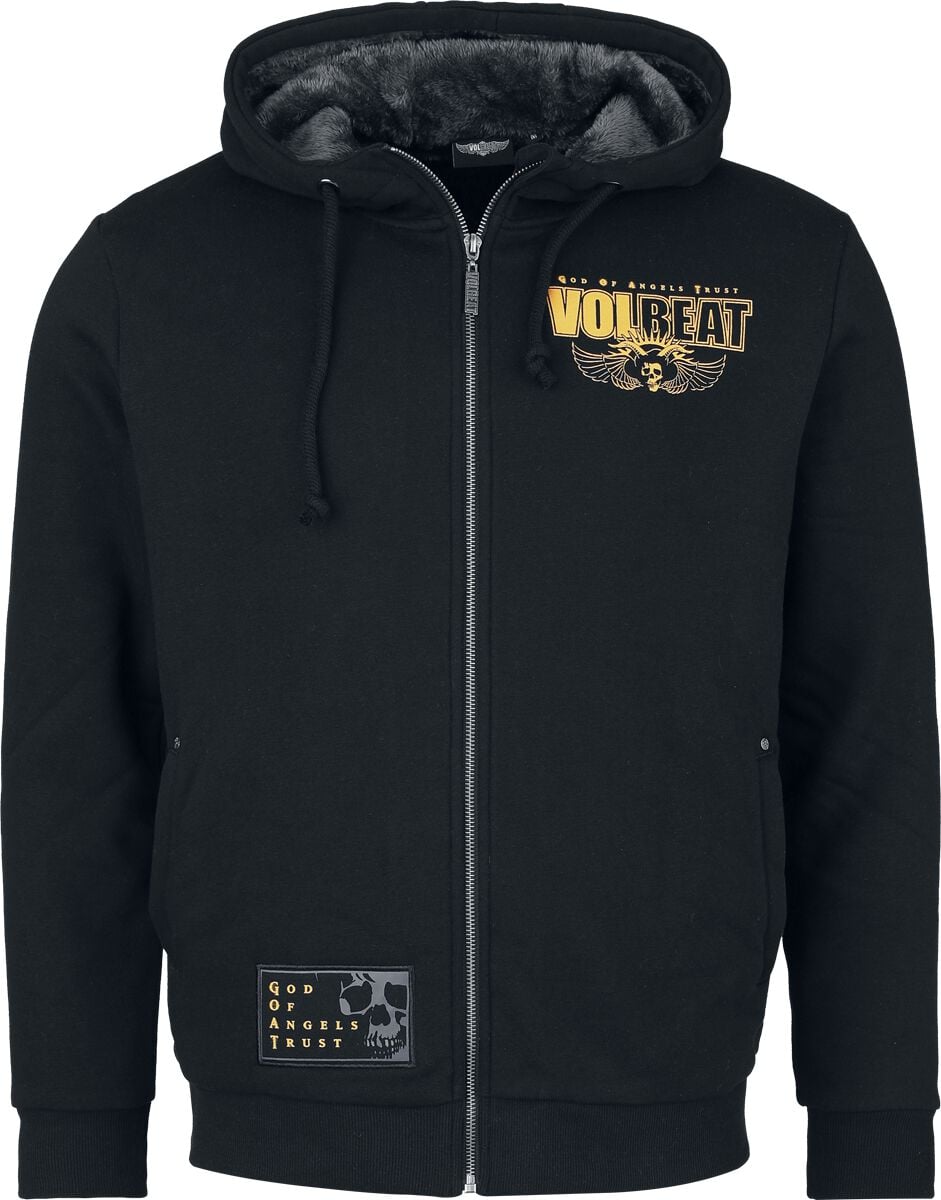 Sweat-shirt zippé à capuche  de Volbeat - EMP Signature Collection - S à 3XL - pour Homme - noir - Volbeat