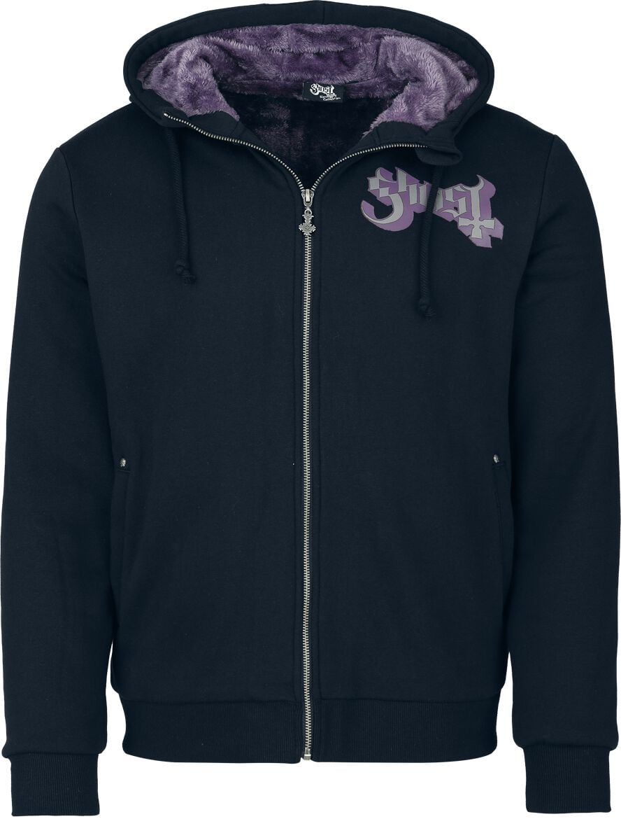 Sweat-shirt zippé à capuche  de Ghost - Ghost - Collection Signature EMP - S à 3XL - pour Homme - noir - Ghost