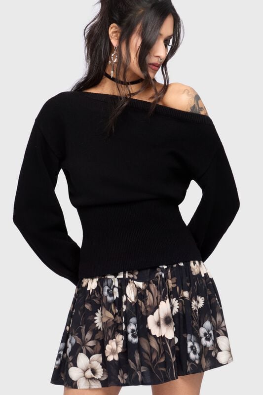 Jupe courte Gothic de Killstar - Celestial Summer - Stellar Hour Mini Skirt - XS à XXL - pour Femme - noir - Killstar