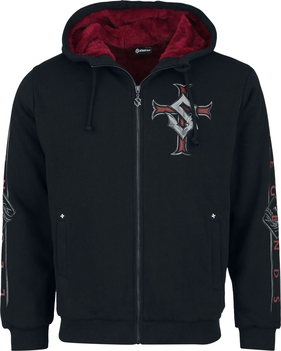 Sweat-shirt zippé à capuche  de Sabaton - EMP Signature Collection - S à 3XL - pour Homme - noir - Sabaton