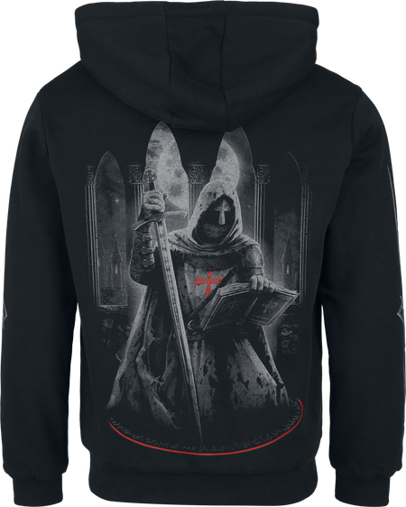 Sweat-shirt zippé à capuche  de Sabaton - EMP Signature Collection - S à 3XL - pour Homme - noir - Sabaton - View 2
