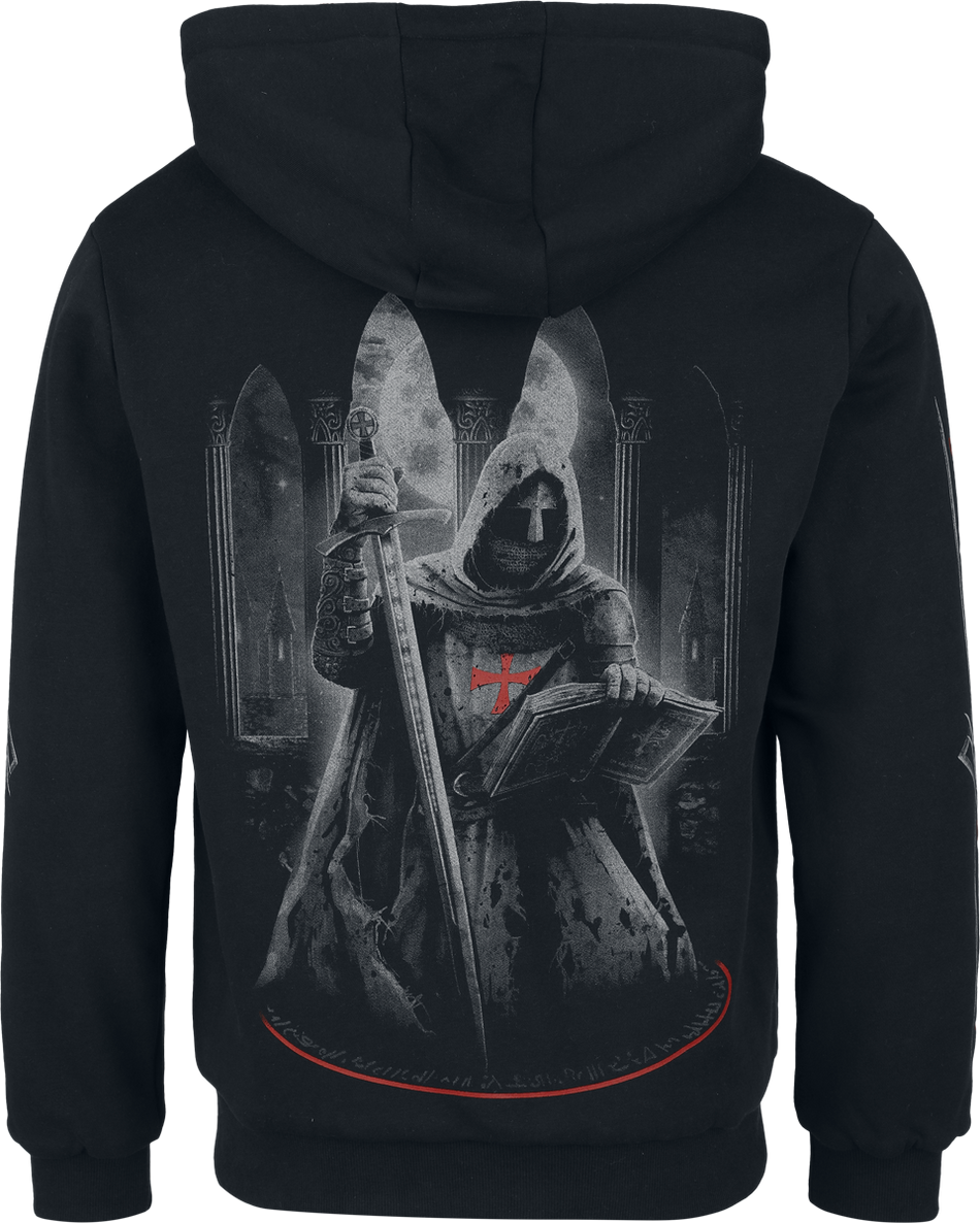 Sweat-shirt zippé à capuche  de Sabaton - EMP Signature Collection - S à 3XL - pour Homme - noir - Sabaton - View 2