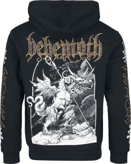 Sweat-shirt zippé à capuche  de Behemoth - EMP Signature Collection - S à 3XL - pour Homme - noir - Behemoth - View 2