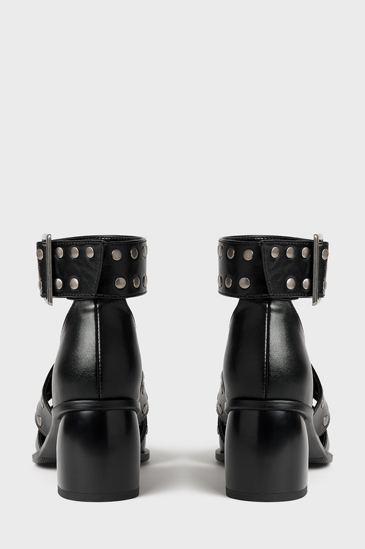 Talons hauts Gothic de Killstar - Celestial Summer - Midnight Vale Studded Heels - EU36 à EU42 - pour Femme - noir - Killstar - View 2