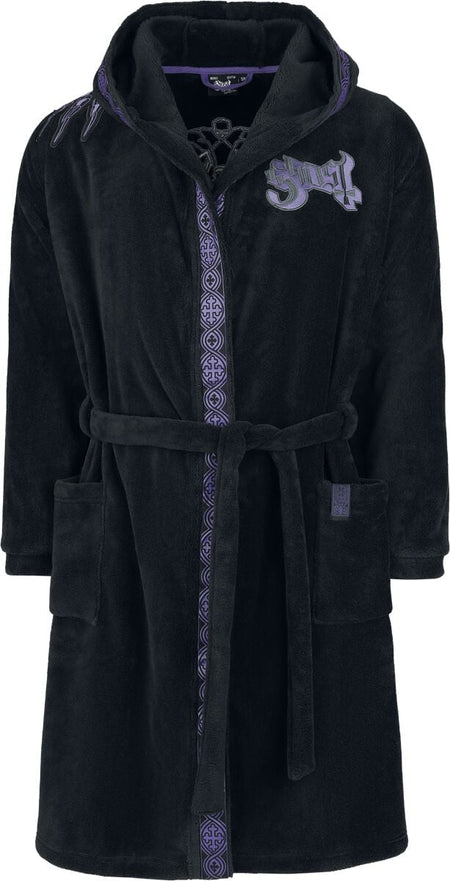 Robe de Chambre  de Ghost - Ghost - Collection Signature EMP - S-M à XXL-3XL - pour Unisexe - noir - Ghost
