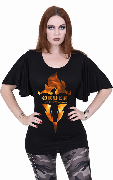 T-Shirt Manches courtes  de Harry Potter - L'Ordre du Phoenix - S à XXL - pour Femme - noir - Harry Potter - View 2