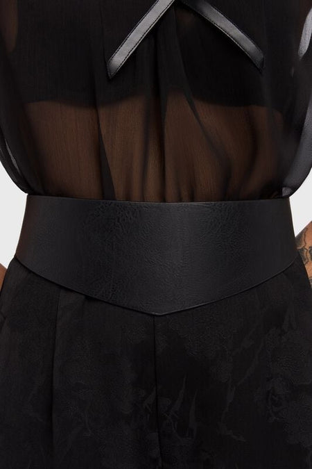 Ceinture Gothic de KIHILIST by KILLSTAR - Kihilist Obsidienne Waist Belt - pour Femme - noir - KIHILIST by KILLSTAR