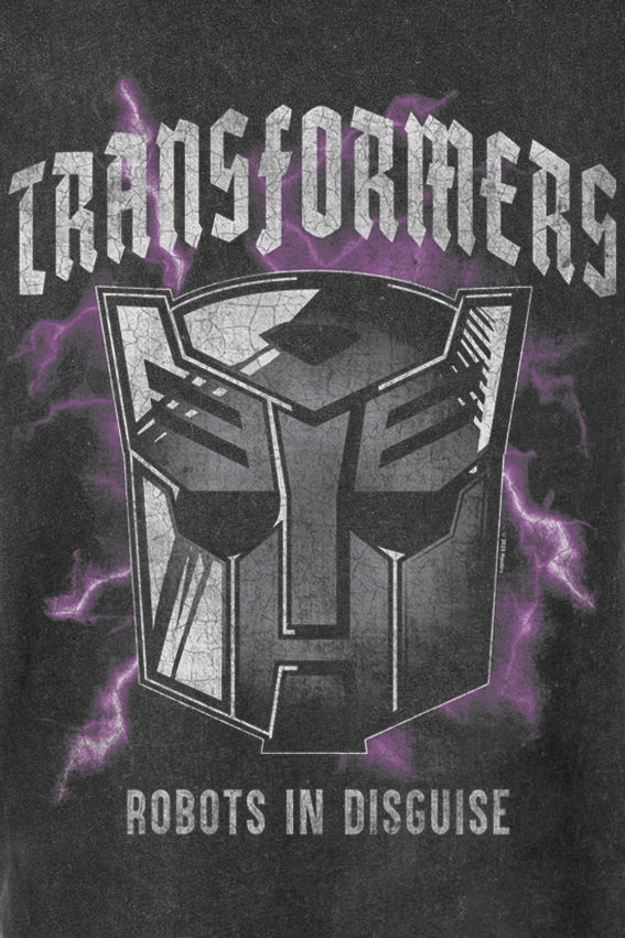 T-Shirt Manches courtes  de Transformers - Rock Logo - S à XXL - pour Homme - noir - Transformers - View 2