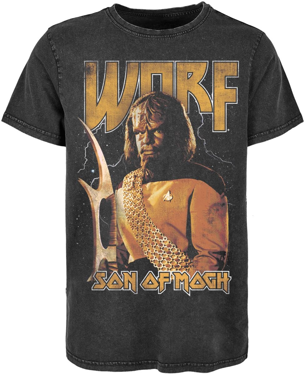 T-Shirt Manches courtes  de Star Trek - The Next Generation - Worf Son Of Mogh - S à XXL - pour Homme - noir - Star Trek