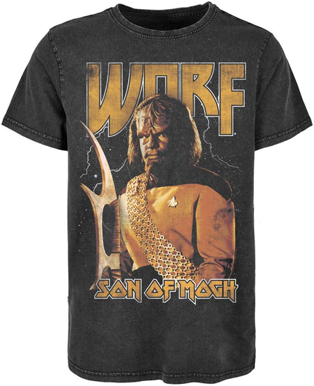 T-Shirt Manches courtes  de Star Trek - The Next Generation - Worf Son Of Mogh - S à XXL - pour Homme - noir - Star Trek