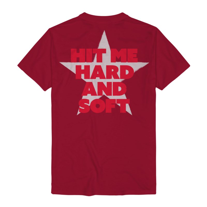 T-Shirt Manches courtes  de Billie Eilish - Hit Me Star - S à XXL - pour Homme - rouge - Billie Eilish - View 2