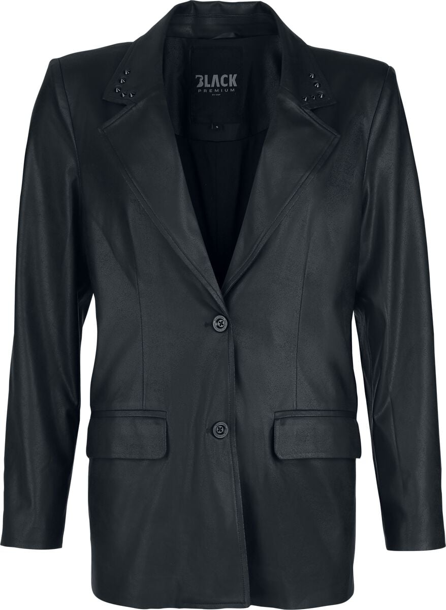 Blazer  de Black Premium by EMP - Essential - Simili-Cuir - S à XXL - pour Femme - noir - Black Premium by EMP