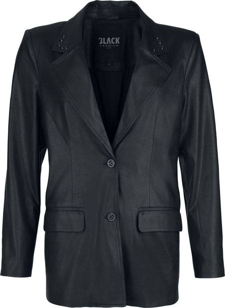 Blazer  de Black Premium by EMP - Essential - Simili-Cuir - S à XXL - pour Femme - noir - Black Premium by EMP