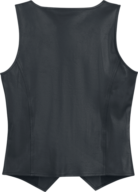 Veste Sans Manches  de Black Premium by EMP - Essential - Simili-Cuir - S à XXL - pour Femme - noir - Black Premium by EMP - View 2