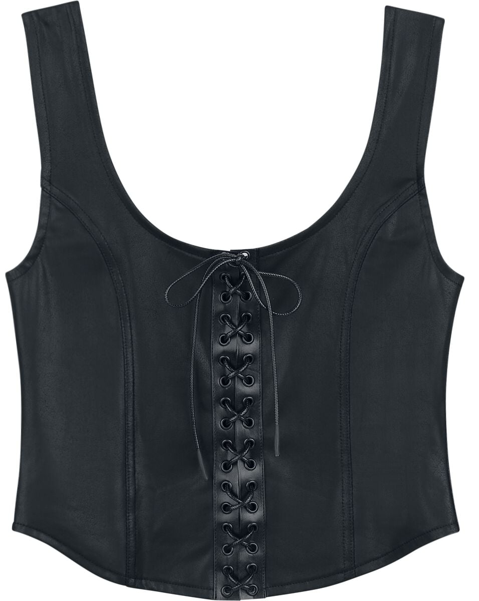 Top  de Black Premium by EMP - Essential - Simili-Cuir - S à XXL - pour Femme - noir - Black Premium by EMP
