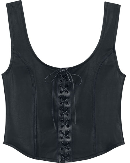 Top  de Black Premium by EMP - Essential - Simili-Cuir - S à XXL - pour Femme - noir - Black Premium by EMP