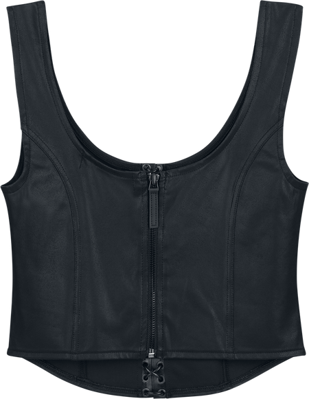 Top  de Black Premium by EMP - Essential - Simili-Cuir - S à XXL - pour Femme - noir - Black Premium by EMP - View 2
