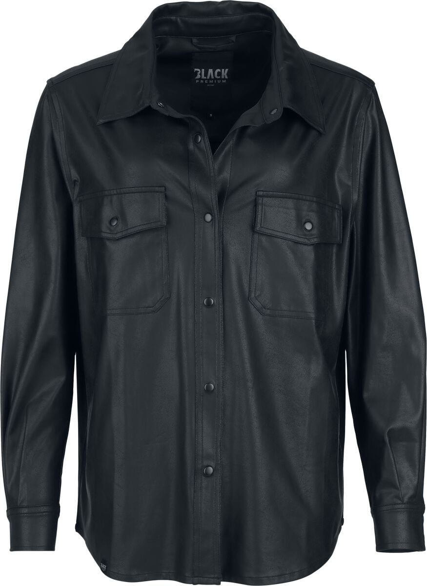 Chemisier  de Black Premium by EMP - Essentiel - Simili-Cuir Oversize - S à XXL - pour Femme - noir - Black Premium by EMP