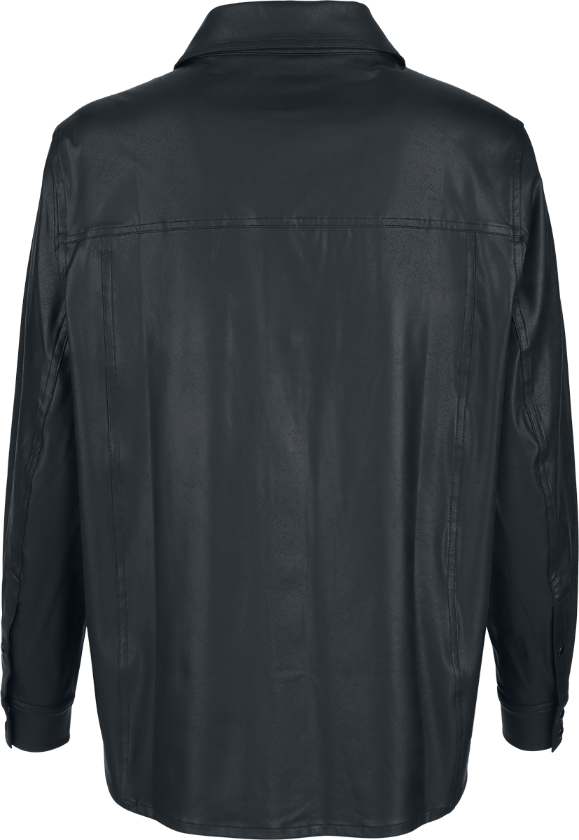 Chemisier  de Black Premium by EMP - Essentiel - Simili-Cuir Oversize - S à XXL - pour Femme - noir - Black Premium by EMP - View 2