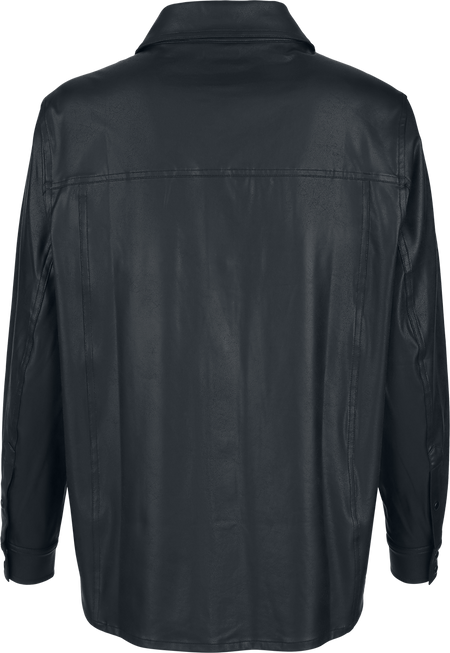Chemisier  de Black Premium by EMP - Essentiel - Simili-Cuir Oversize - S à XXL - pour Femme - noir - Black Premium by EMP - View 2
