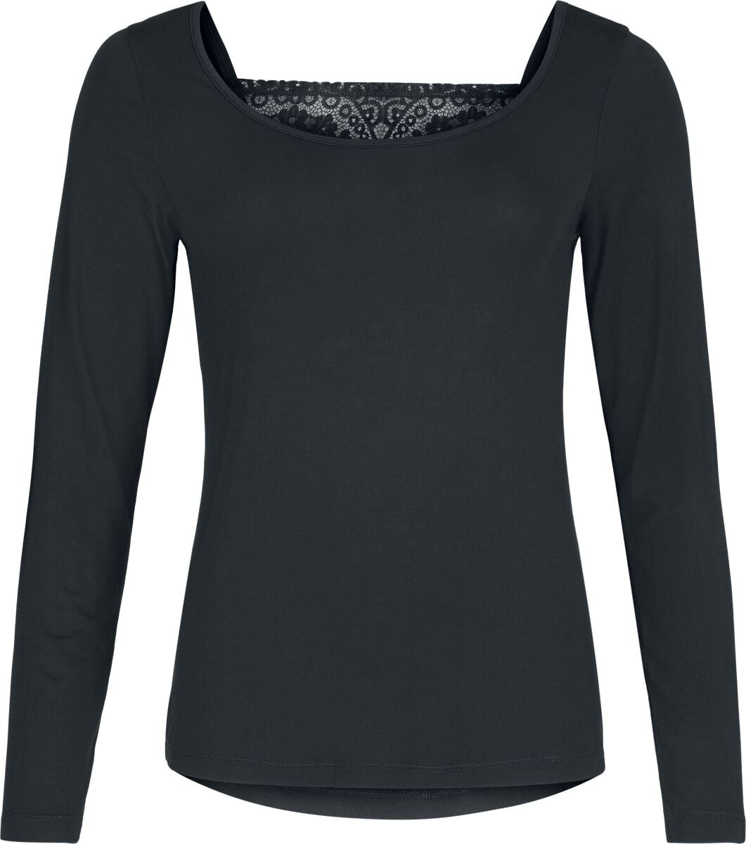 T-shirt manches longues  de Black Premium by EMP - Essential - S à XXL - pour Femme - noir - Black Premium by EMP