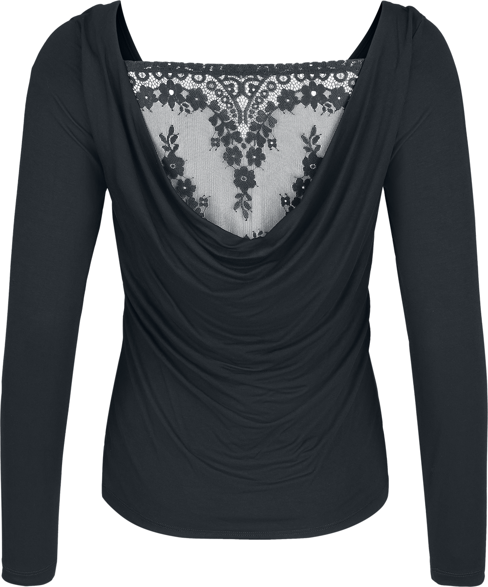T-shirt manches longues  de Black Premium by EMP - Essential - S à XXL - pour Femme - noir - Black Premium by EMP - View 2