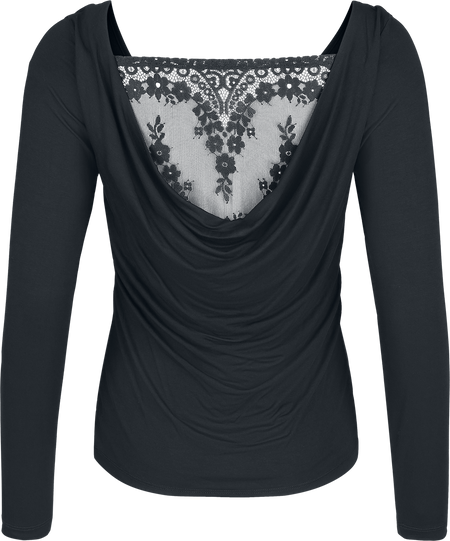 T-shirt manches longues  de Black Premium by EMP - Essential - S à XXL - pour Femme - noir - Black Premium by EMP - View 2