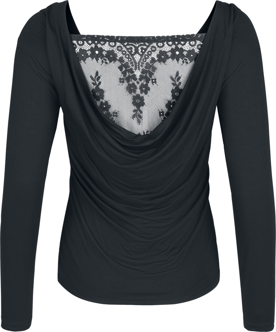 T-shirt manches longues  de Black Premium by EMP - Essential - S à XXL - pour Femme - noir - Black Premium by EMP - View 2