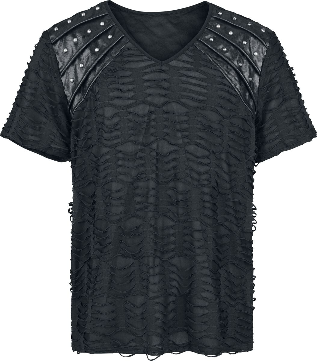 T-Shirt Manches courtes Gothic de Punk Rave - Punk Handsome Men's T-Shirt - S-M à XXL-3XL - pour Homme - noir - Punk Rave