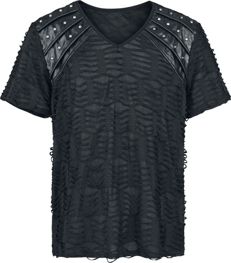 T-Shirt Manches courtes Gothic de Punk Rave - Punk Handsome Men's T-Shirt - S-M à XXL-3XL - pour Homme - noir - Punk Rave