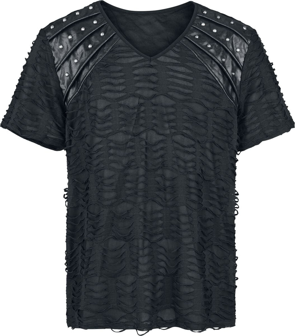 T-Shirt Manches courtes Gothic de Punk Rave - Punk Handsome Men's T-Shirt - S-M à XXL-3XL - pour Homme - noir - Punk Rave