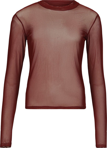 T-shirt manches longues  de Black Premium by EMP - Essentiel Maille - S à XXL - pour Femme - bordeaux - Black Premium by EMP