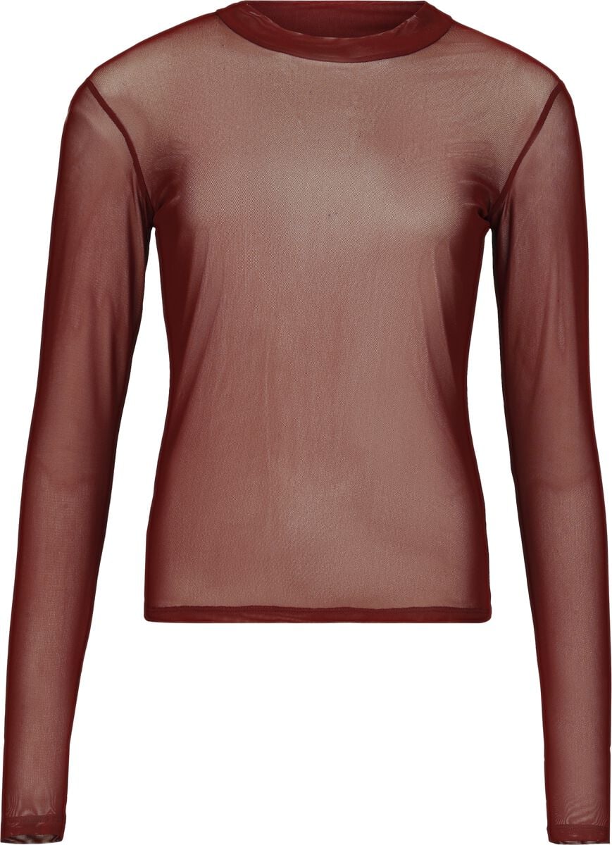 T-shirt manches longues  de Black Premium by EMP - Essentiel Maille - S à XXL - pour Femme - bordeaux - Black Premium by EMP