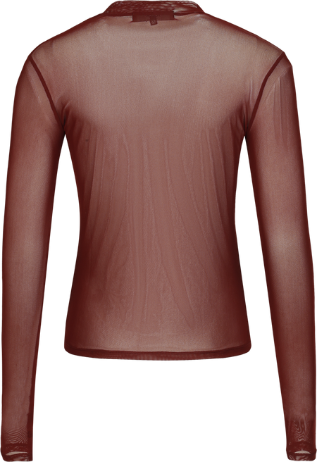 T-shirt manches longues  de Black Premium by EMP - Essentiel Maille - S à XXL - pour Femme - bordeaux - Black Premium by EMP - View 2