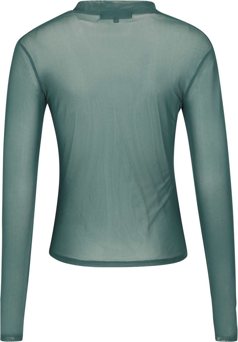 T-shirt manches longues  de Black Premium by EMP - Essentiel Maille - S à XXL - pour Femme - vert - Black Premium by EMP - View 2