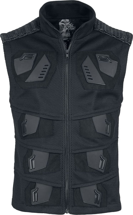 Veste Sans Manches Gothic de Punk Rave - Cyberpunk Vest - S à 5XL - pour Homme - noir - Punk Rave