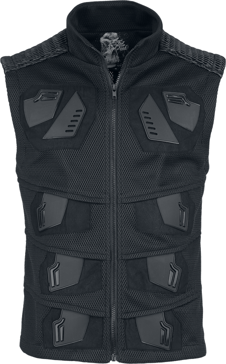 Veste Sans Manches Gothic de Punk Rave - Cyberpunk Vest - S à 5XL - pour Homme - noir - Punk Rave - View 2