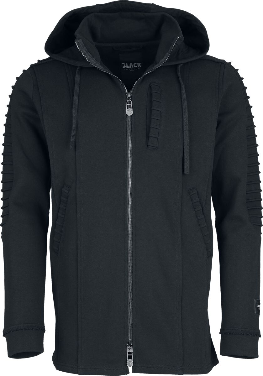 Sweat-shirt zippé à capuche  de Black Premium by EMP - Essential - S à XXL - pour Homme - noir - Black Premium by EMP