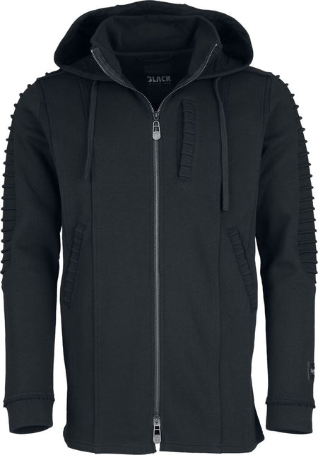 Sweat-shirt zippé à capuche  de Black Premium by EMP - Essential - S à XXL - pour Homme - noir - Black Premium by EMP