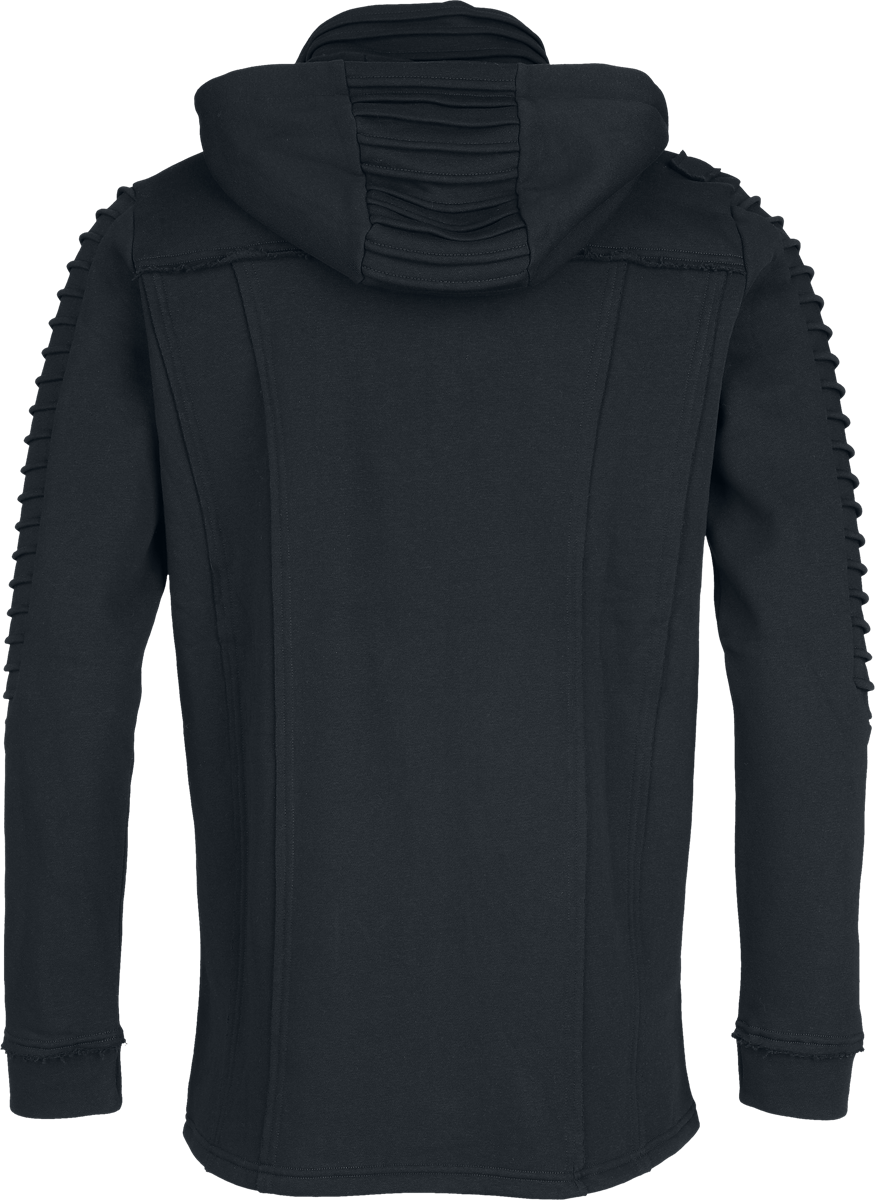 Sweat-shirt zippé à capuche  de Black Premium by EMP - Essential - S à XXL - pour Homme - noir - Black Premium by EMP - View 2