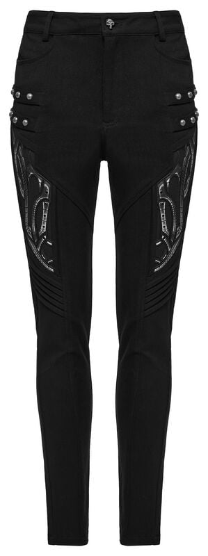 Jean Gothic de Punk Rave - Cyberpunk Tight Pants - XS à 4XL - pour Femme - noir - Punk Rave