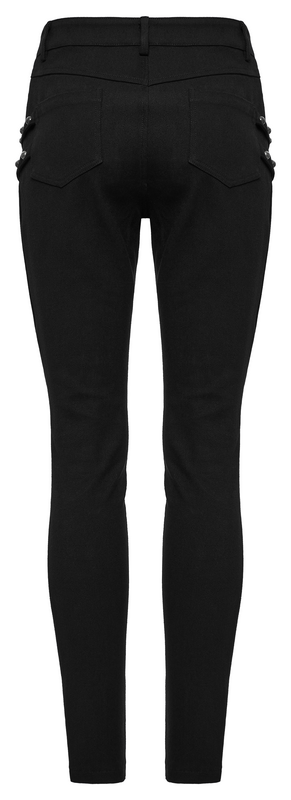 Jean Gothic de Punk Rave - Cyberpunk Tight Pants - XS à 4XL - pour Femme - noir - Punk Rave - View 2