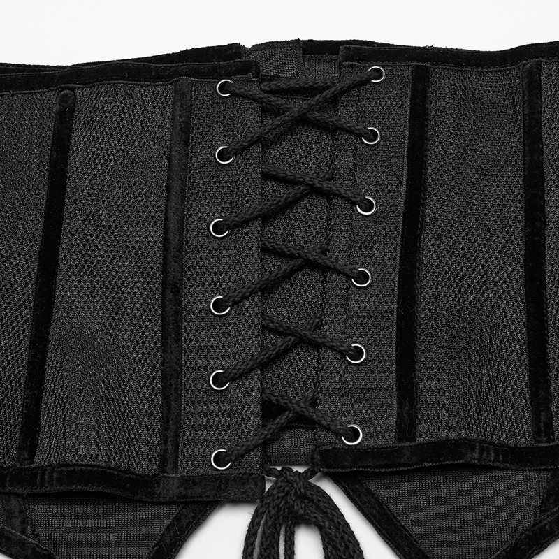 Corset Gothic de Punk Rave - Cyberpunk Corset - XS-S à XL-XXL - pour Femme - noir - Punk Rave - View 2